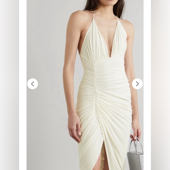 SOLD NWT ALEXANDRE VAUTHIER Ruched stretch-jersey halterneck gown size 36 - Picture 2 of 10